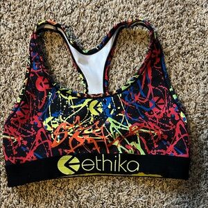 Ethika Abstract Splash Sports Bra
